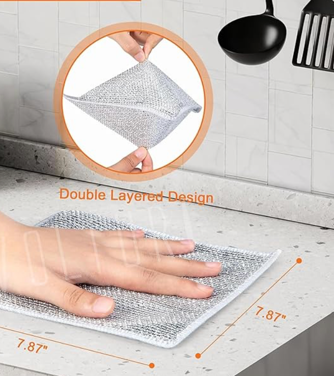 CleanSteel: Non-Scratch Kitchen Scrubber