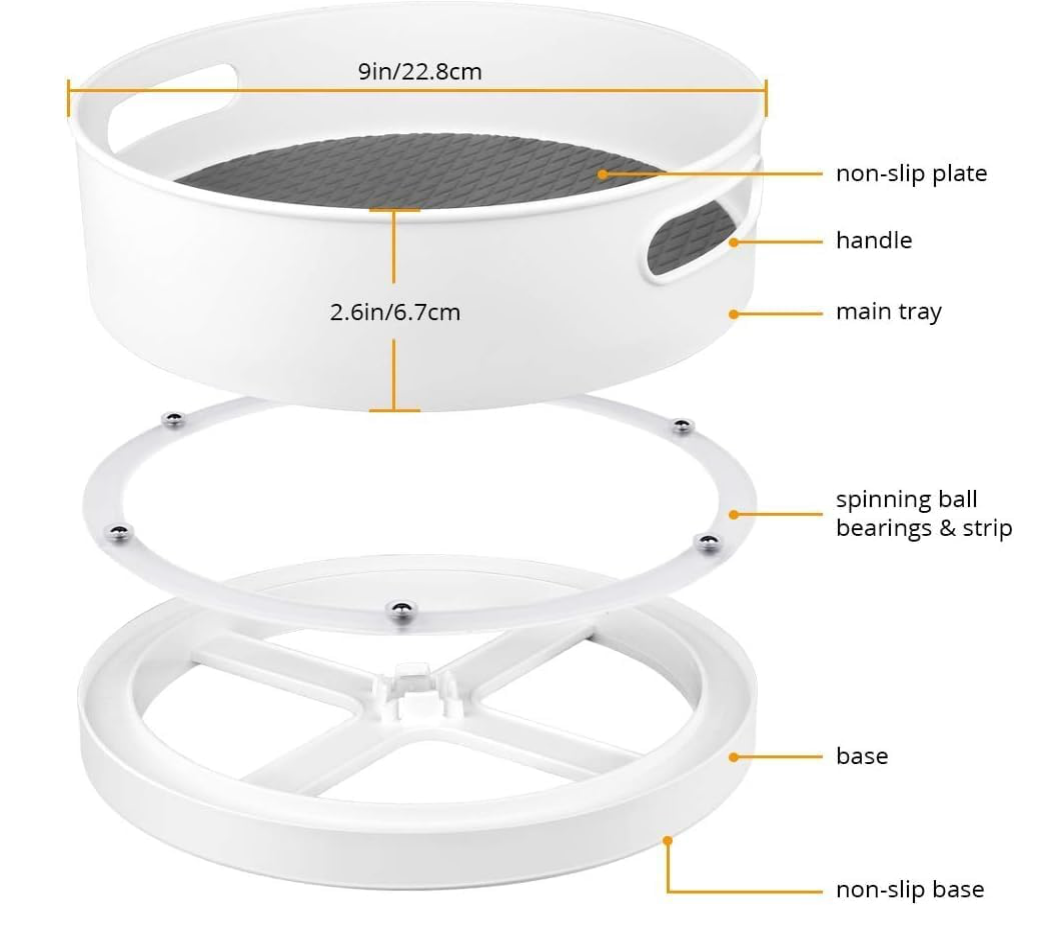 TwistTray: Multi-Purpose Rotating Organiser Tray