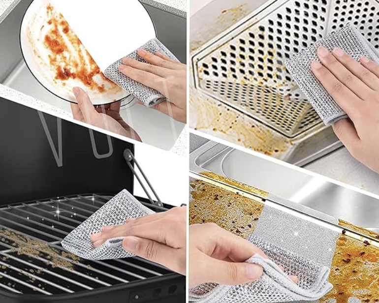 CleanSteel: Non-Scratch Kitchen Scrubber