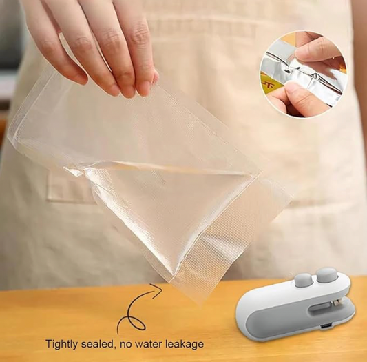 QuickSeal: 2 in 1 Portable Handheld Food Sealer